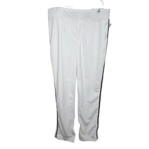 Champro Triple Crown Open Bottom White Adult Baseball Pants Size Large Piped